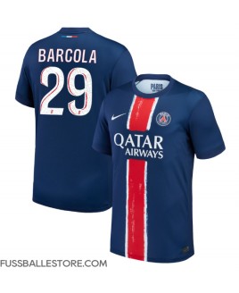 Günstige Paris Saint-Germain Bradley Barcola #29 Heimtrikot 2024-25 Kurzarm